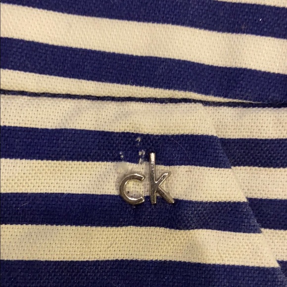 nwot calvin and klein striped twill shorts - Picture 2 of 7